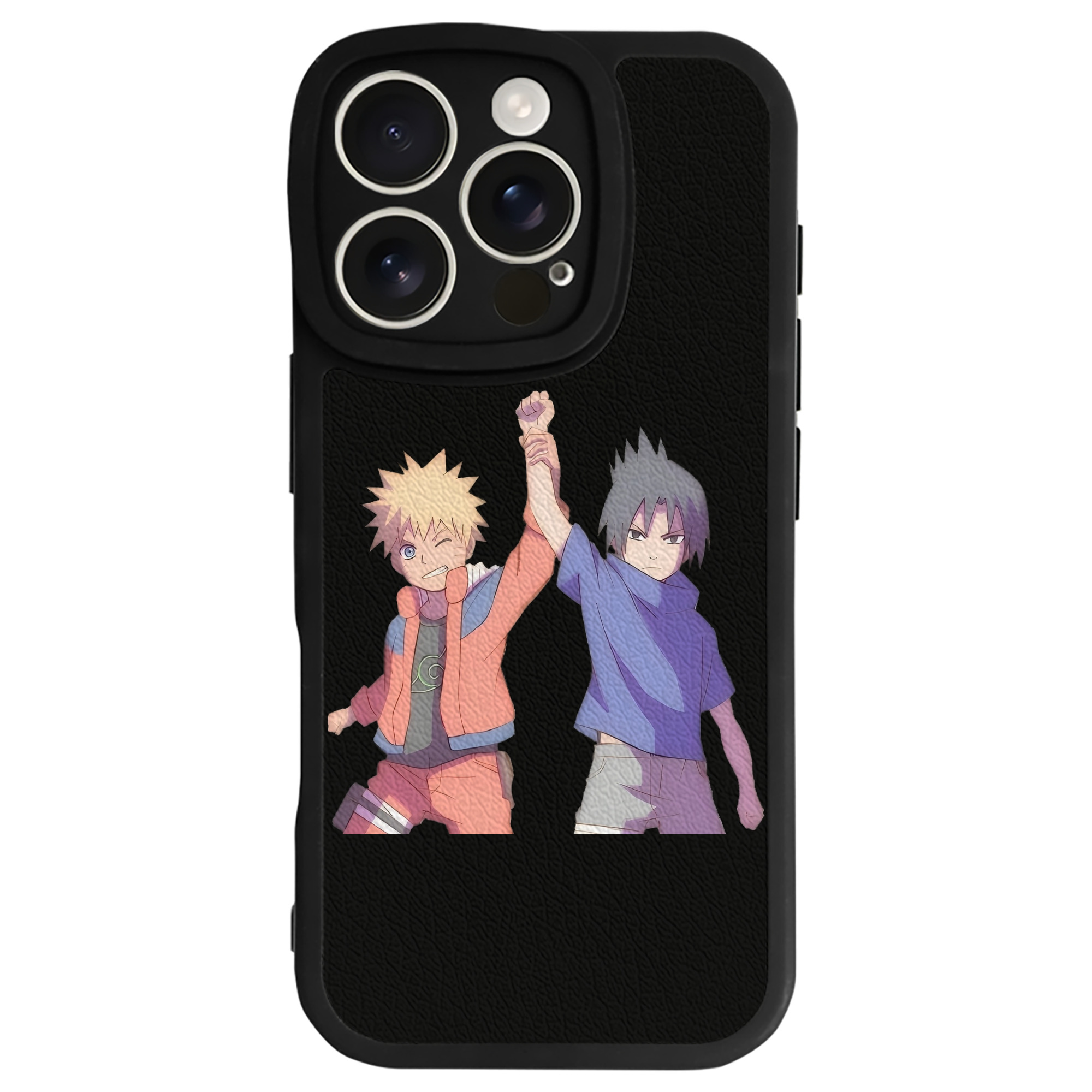 （画像用） NARUTO -ナルト- うちは サスケ Uchiha Sasuke 【iPhone 16シリーズ対応】シリコンスマホケース（レザー調） 材質：シリコン